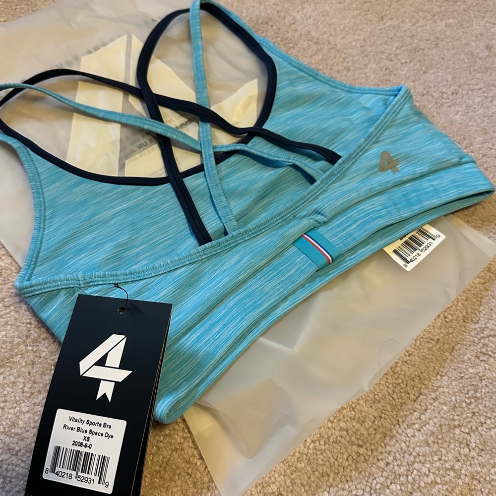 FourLaps‎ XSWomen's
Vitality Sports Bra Fitness Workout Running River Blue